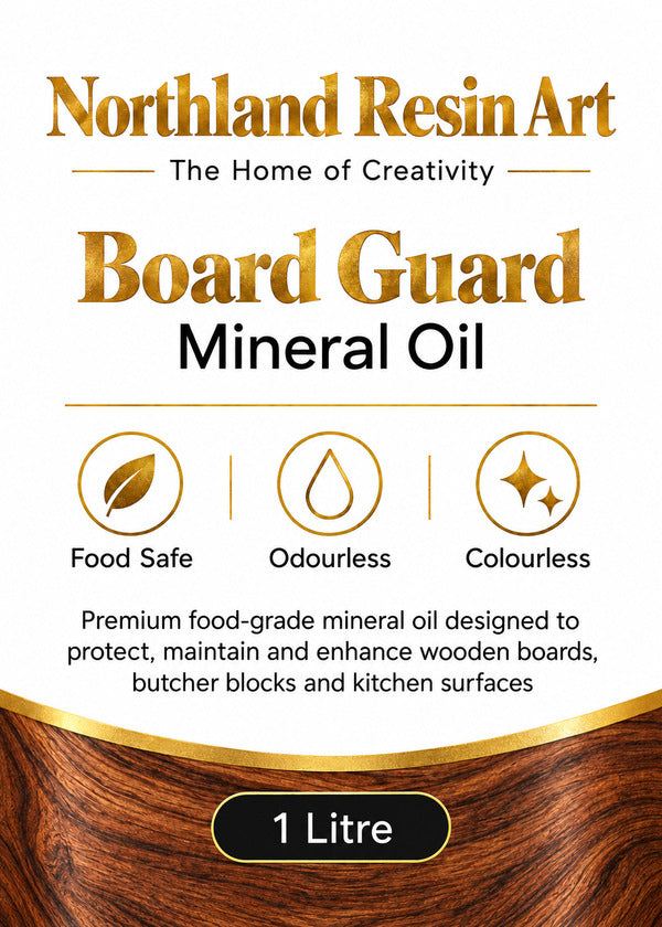Board Guard Food Safe Mineral Oil 1 Litre for Wooden cutting boards and butchers blocks