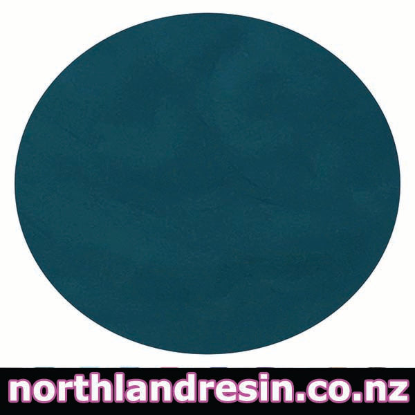 Solid teal color resin paste swatch with 'northlandresin.co.nz' text at the bottom.