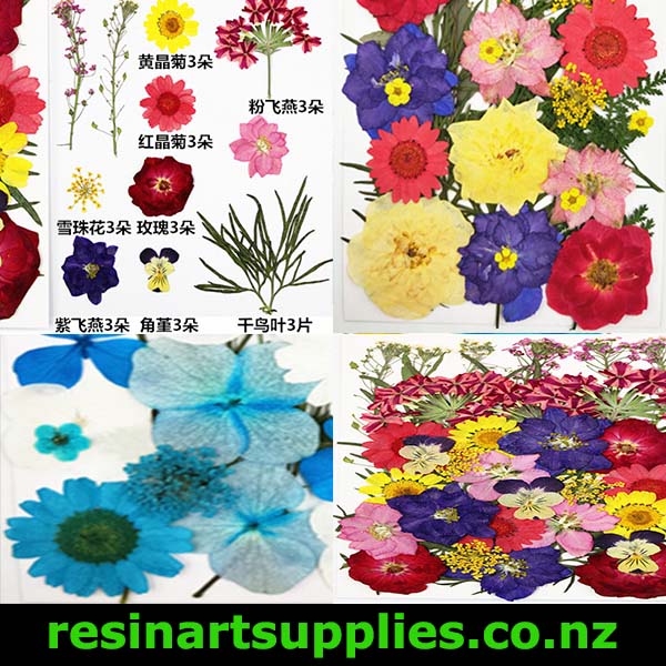 Dried Resin Art Flowers