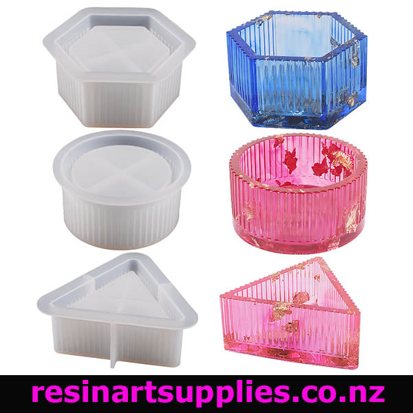 Hexagon Triangle Round Moulds