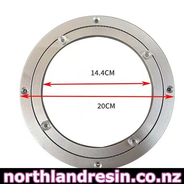 A circular metal ring component with six visible screws, shown on a white background with red arrows and black text indicating dimensions 14.4CM and 20CM.