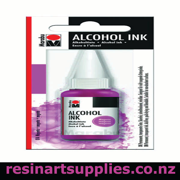 Magenta Alcohol Ink on a white background 