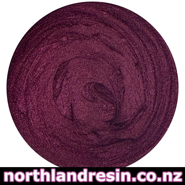 Mystic Wine Metallic Paste colour swatch on white background with wording northlandresin.co.nz