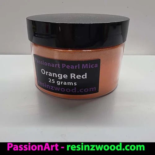 Orange Red Mica 25grams