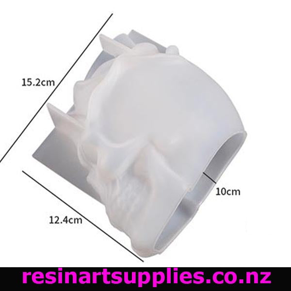 Rose Silicone Skull Mould 12.4cm