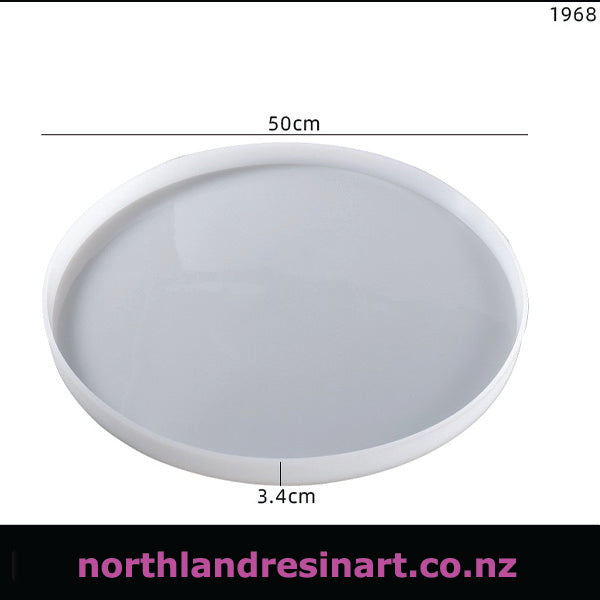 Silicone Round mould on white background 50cm x 3.4 cm