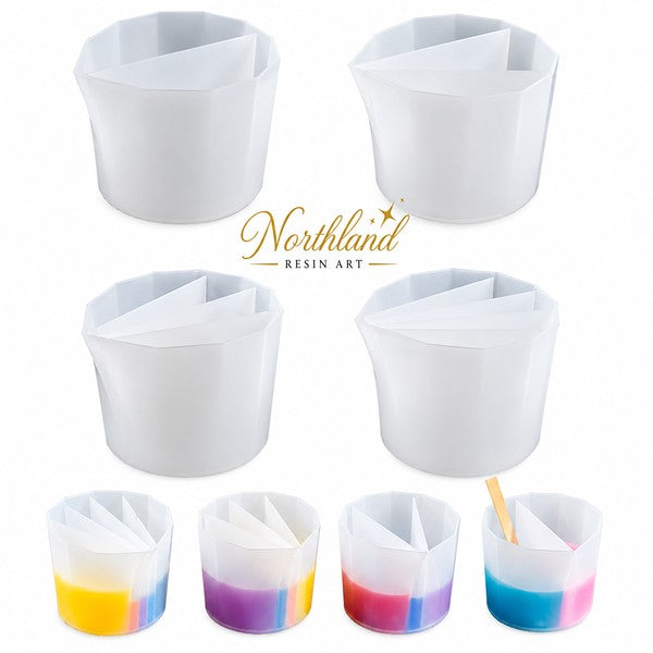 Reusable silicone resin mixing cups for epoxy resin and resin art – Northland Resin Art NZ