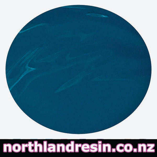 Blue resin paste sample with 'northlandresin.co.nz' branding at the bottom.