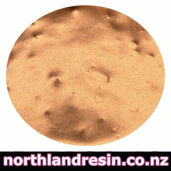 Molten Copper resin paste on a white background with 'northlandresin.co.nz' text.