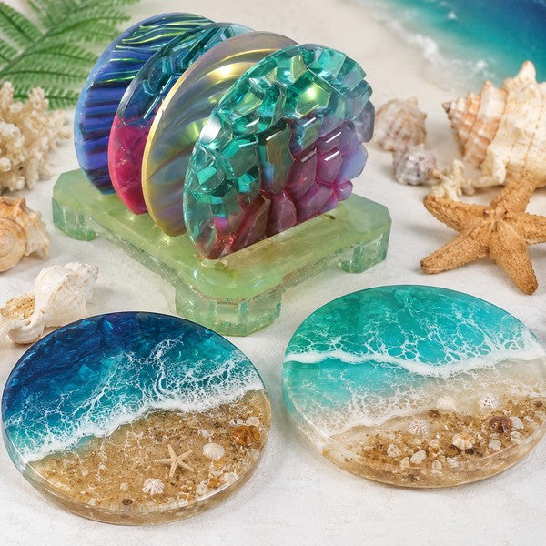  Round Silicone coaster mould creations