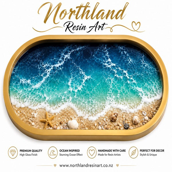 Oval Ocean Resin Tray Silicone Mould | Northland Resin Art